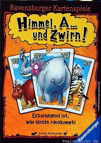 Himmel, A... und Zwirn!, 3-6 Spieler, ab 8 Jahre, ca. 15-20  
Minuten